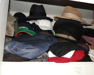Hats and men's clothes
