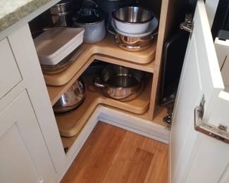 Cabinetry detail: lazy Susan