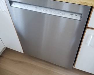 KitchenAid dishwasher with stainless steel interior