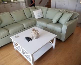 Queen sleeper sofa NOTE: owner keeping coffee table