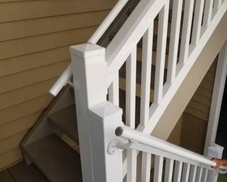 Vinyl railing; metal railing