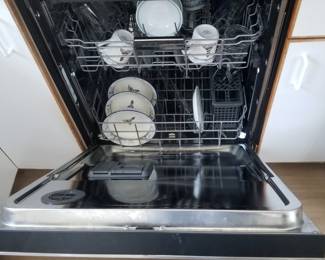 KitchenAid dishwasher with stainless steel interior