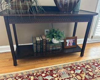 Asian-style, solid wood console table