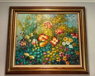 Colorful Wildflower print (framed and matted)
30"w x 26" h