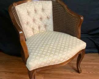 02 Caned BarrelBack Chair