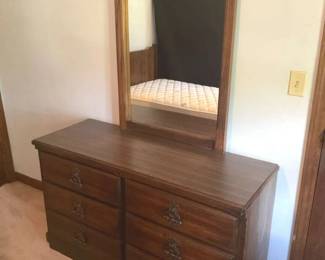 Retro Reflections Dresser And Mirror