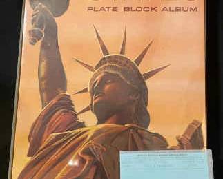 USA Plate Block Stamp Album
