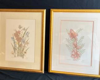 Moran Signed Floral Prints