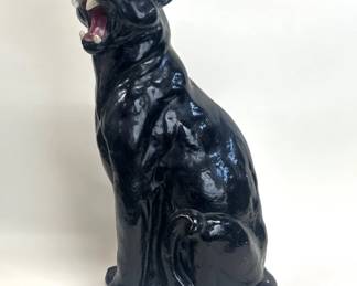 Large ceramic Panther figure