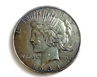 1934 USA Peace Dollar