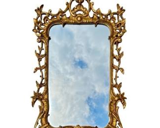 Lovely D. Milch and Son Chippendale style gilt mirror