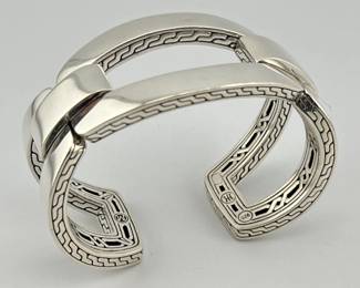 Good looking John Hardy sterling heavy kick cuff