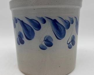 Stoneware crock by Eldreth Pottery, PA