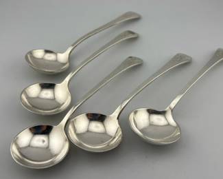Sterling bouillon spoons by Tuttle