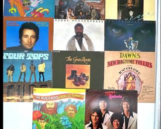 Selection pop, blues, soul, jazz records