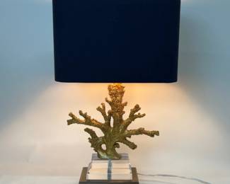 Couture Lamp gilt coral lamp