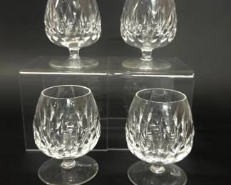 Set of four Waterford small brandy stems