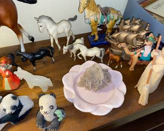 Horses and pandas