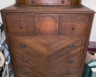 Antique depression era dresser