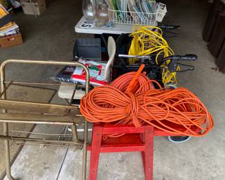High chair, extension cords