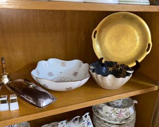 Assorted fancy dinner party items