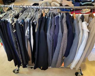 Racks of clothing