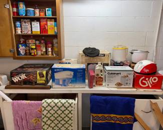 Cleaning supplies /new in box kitchen items