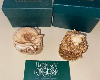 Harmony Kingdom cat boxes
