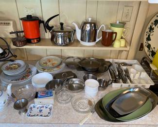 Coffee , tea , serving trays and more