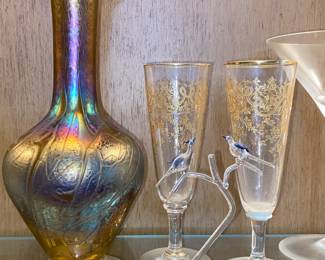 Stunning iridescent vase