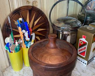Swizzle sticks, Danish and metal ice buckets and plenty more in the bar