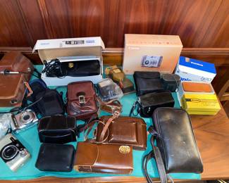 Vtg. Cameras and cases