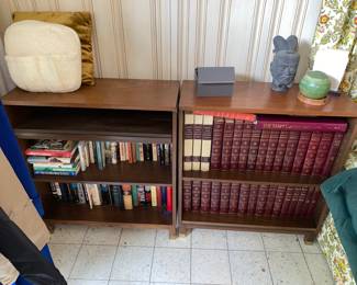 Bookshelves and encyclopedia set