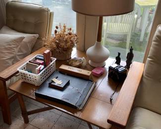 MCM large end/coffee table and MCM lamp