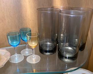 Assorted barware