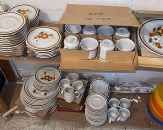 Large set of 80s china