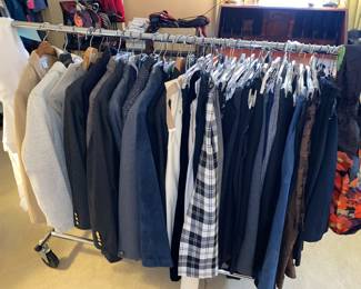 The homeowner curated a vast collection of quality formal and casual wear for herself and her family - so much to see!