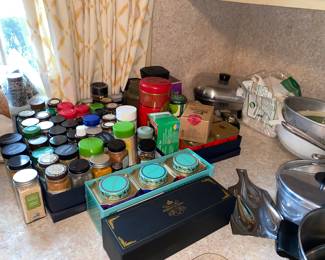 Spices and various foodstuffs