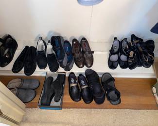 Variety of shoes
