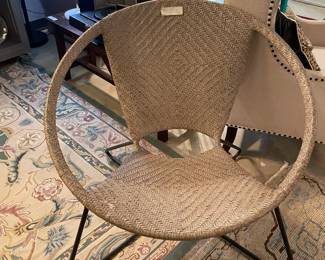 Rattan Scoop Chair