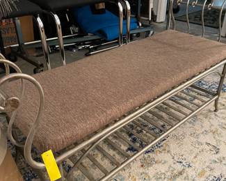 Iron Upholstered Bedroom Bench