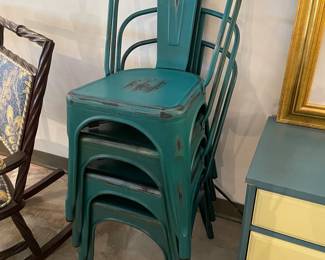 Metal Stackable Chairs