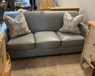 Faux Leather Small Sofa