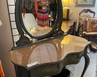 Antique Vanity and Mirror