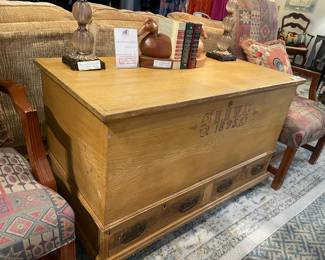 19th C Storage Trunk/Occasional Table