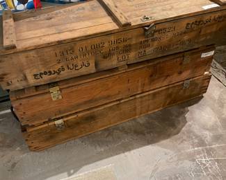 Afghanistan Ammo Wood Boxes