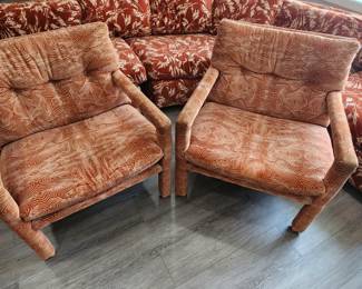 Mid Century arm chairs by Town House Interiors, Chicago