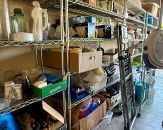 Metal shelves for sale (except for 2)