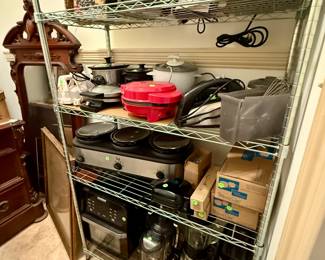 Metal shelves also for sale
