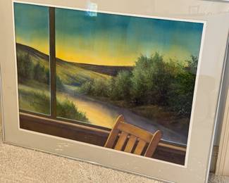 Water color by Jerry Berneche ~ The Empty Chair